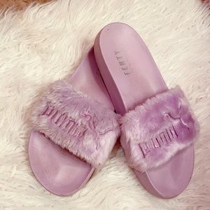 Purple Fenty Slides